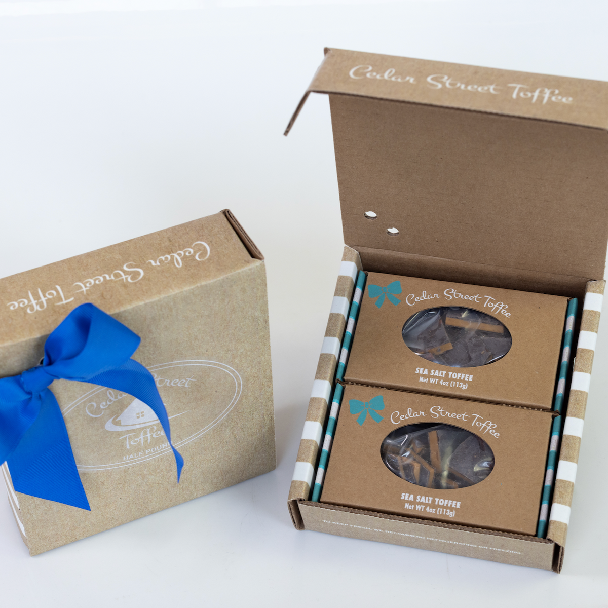 NEW! 8 oz Combo Toffee Box – Cedar Street Toffee