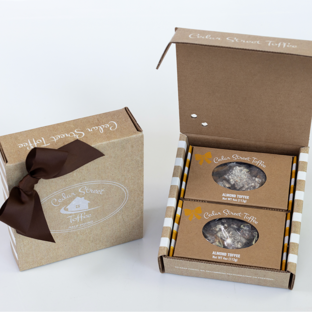 NEW! 8 oz Combo Toffee Box