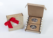 Load image into Gallery viewer, Dark Chocolate Toffee 8 oz: two 4 oz boxes, red ribbon
